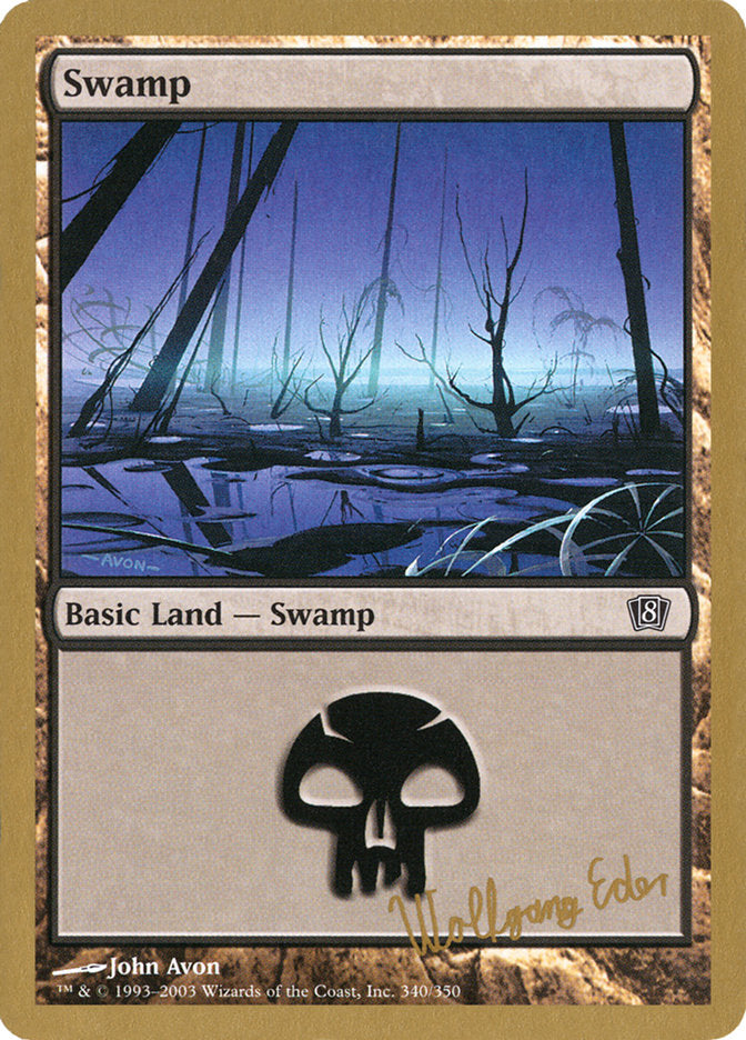 Swamp (we340) (Wolfgang Eder) [World Championship Decks 2003] | Cracking-Singles