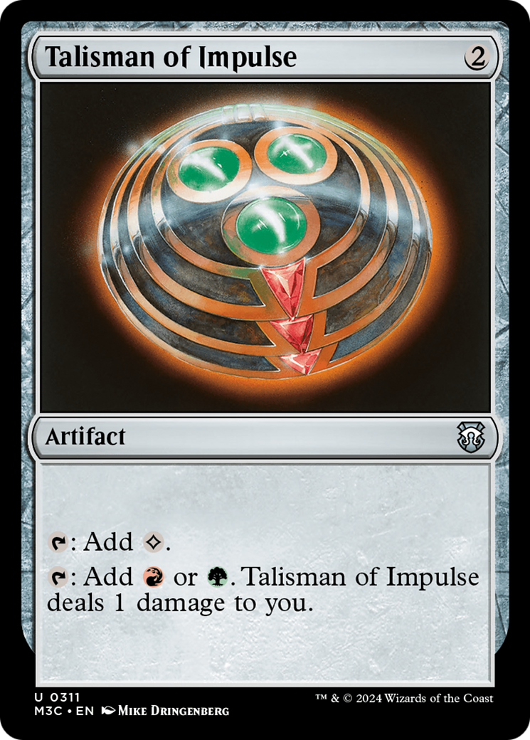 Talisman of Impulse (Ripple Foil) [Modern Horizons 3 Commander] | Cracking-Singles