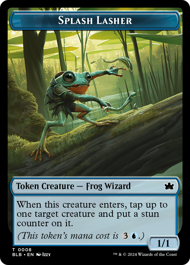 Splash Lasher Token [Bloomburrow Tokens] | Cracking-Singles