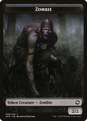 Zombie // Dog Illusion Double-Sided Token [Dungeons & Dragons: Adventures in the Forgotten Realms Tokens] | Cracking-Singles