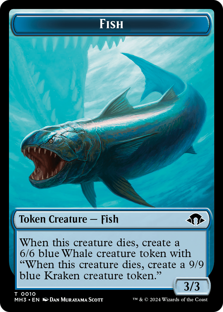 Servo // Fish Double-Sided Token [Modern Horizons 3 Tokens] | Cracking-Singles