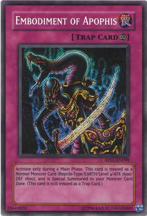 Embodiment of Apophis [RP01-EN098] Secret Rare | Cracking-Singles