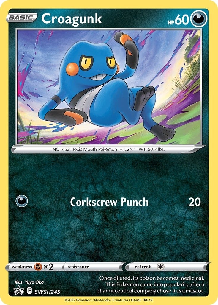 Croagunk (SWSH245) [Sword & Shield: Black Star Promos] | Cracking-Singles