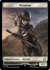 Radiation // Warrior Double-Sided Token [Fallout Tokens] | Cracking-Singles