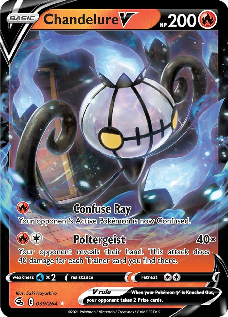 Chandelure V (039/264) [Sword & Shield: Fusion Strike] | Cracking-Singles