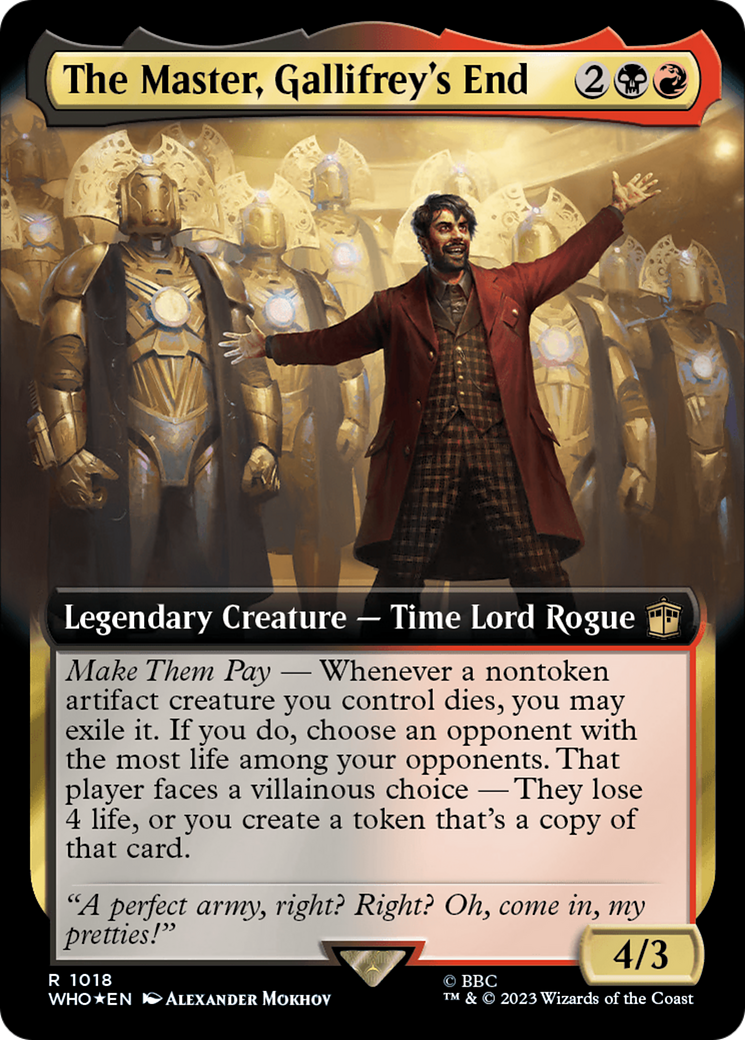 The Master, Gallifrey's End (Extended Art) (Surge Foil) [Doctor Who] | Cracking-Singles