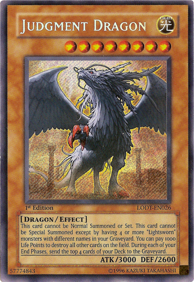 Judgment Dragon [LODT-EN026] Secret Rare | Cracking-Singles