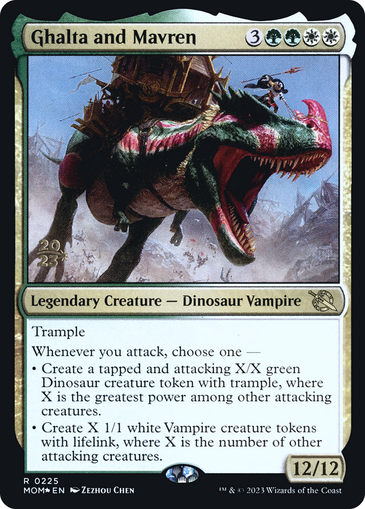 Ghalta and Mavren [March of the Machine Prerelease Promos] | Cracking-Singles