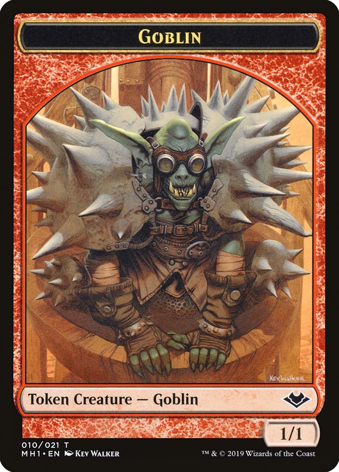 Goblin (010) // Golem (018) Double-Sided Token [Modern Horizons Tokens] | Cracking-Singles