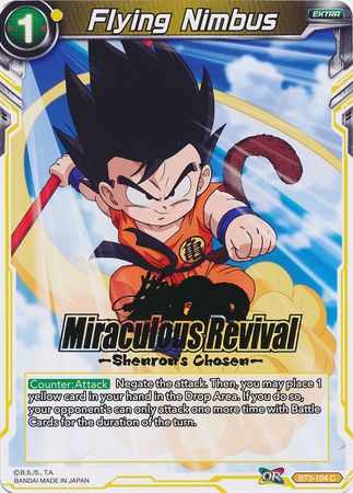 Flying Nimbus (Shenron's Chosen Stamped) (BT3-104) [Tournament Promotion Cards] | Cracking-Singles