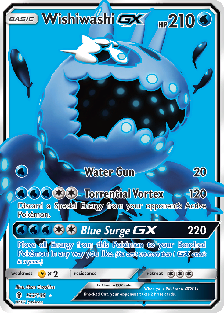 Wishiwashi GX (133/145) [Sun & Moon: Guardians Rising] | Cracking-Singles