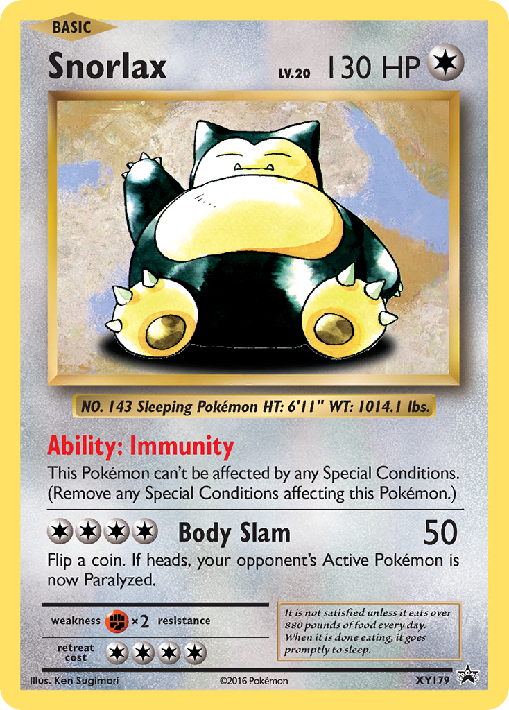 Snorlax (XY179) [XY: Black Star Promos] | Cracking-Singles