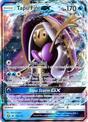 Tapu Fini GX (39a/147) [Alternate Art Promos] | Cracking-Singles