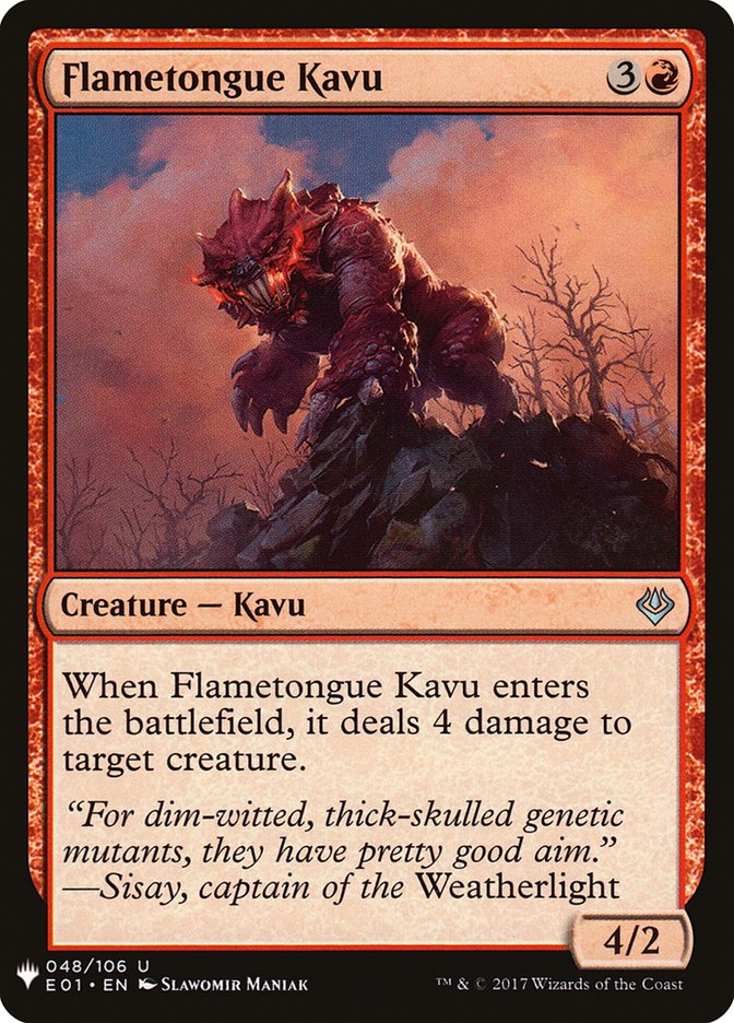 Flametongue Kavu [Mystery Booster] | Cracking-Singles