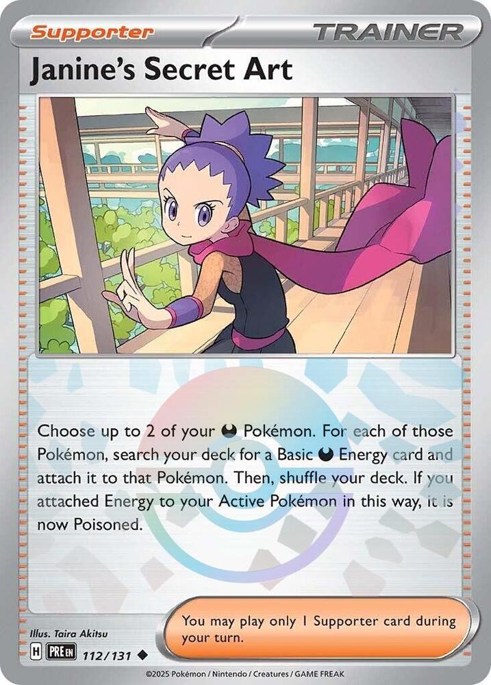 Janine's Secret Art (112/131) (Poke Ball Pattern) [Scarlet & Violet: Prismatic Evolutions] | Cracking-Singles