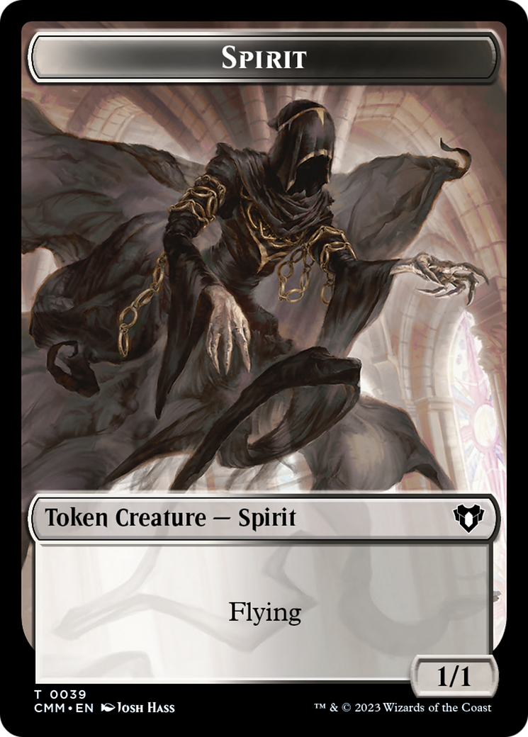 Spirit (0039) // Bird Illusion Double-Sided Token [Commander Masters Tokens] | Cracking-Singles