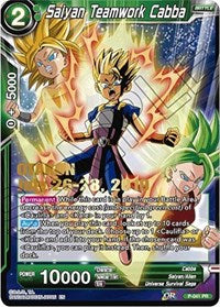 Saiyan Teamwork Cabba (OTAKON 2019) (P-041) [Promotion Cards] | Cracking-Singles