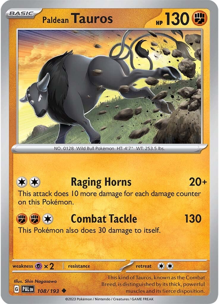 Paldean Tauros (108/193) [Scarlet & Violet: Paldea Evolved] | Cracking-Singles