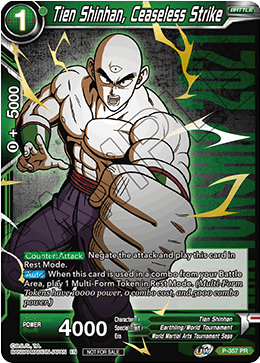 Tien Shinhan, Ceaseless Strike (Gold Stamped) (P-357) [Tournament Promotion Cards] | Cracking-Singles