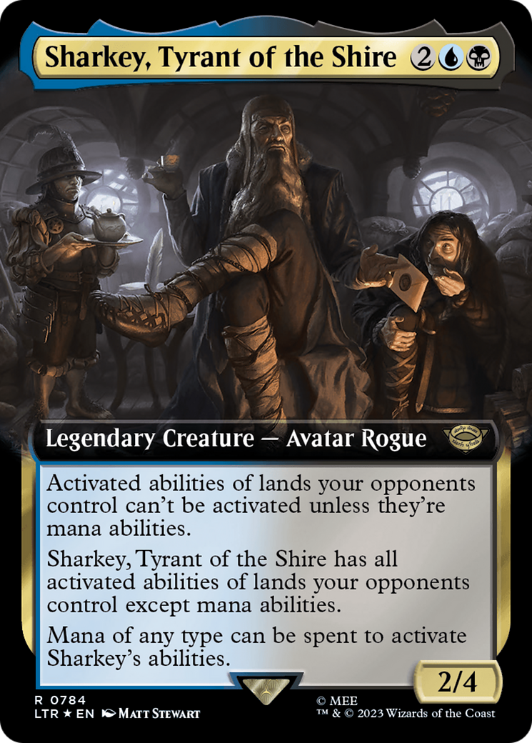 Sharkey, Tyrant of the Shire (Extended Art) (Surge Foil) [The Lord of the Rings: Tales of Middle-Earth] | Cracking-Singles