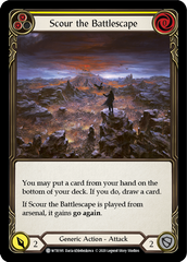 Scour the Battlescape (Yellow) [U-WTR195] (Welcome to Rathe Unlimited)  Unlimited Rainbow Foil | Cracking-Singles