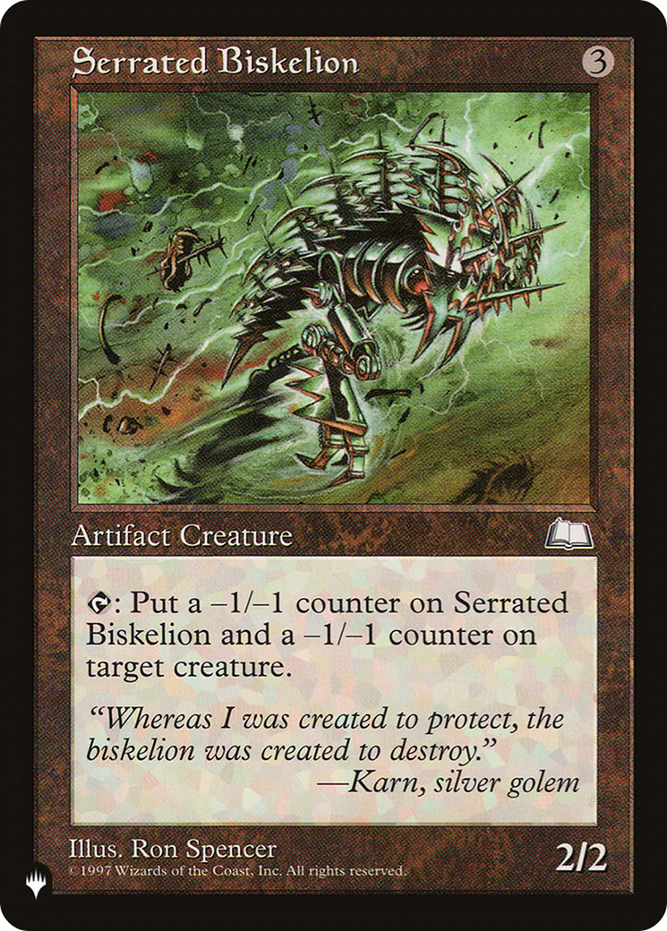 Serrated Biskelion [The List] | Cracking-Singles