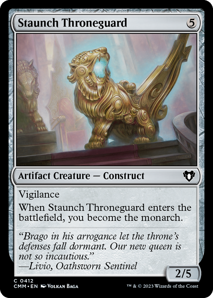 Staunch Throneguard [Commander Masters] | Cracking-Singles