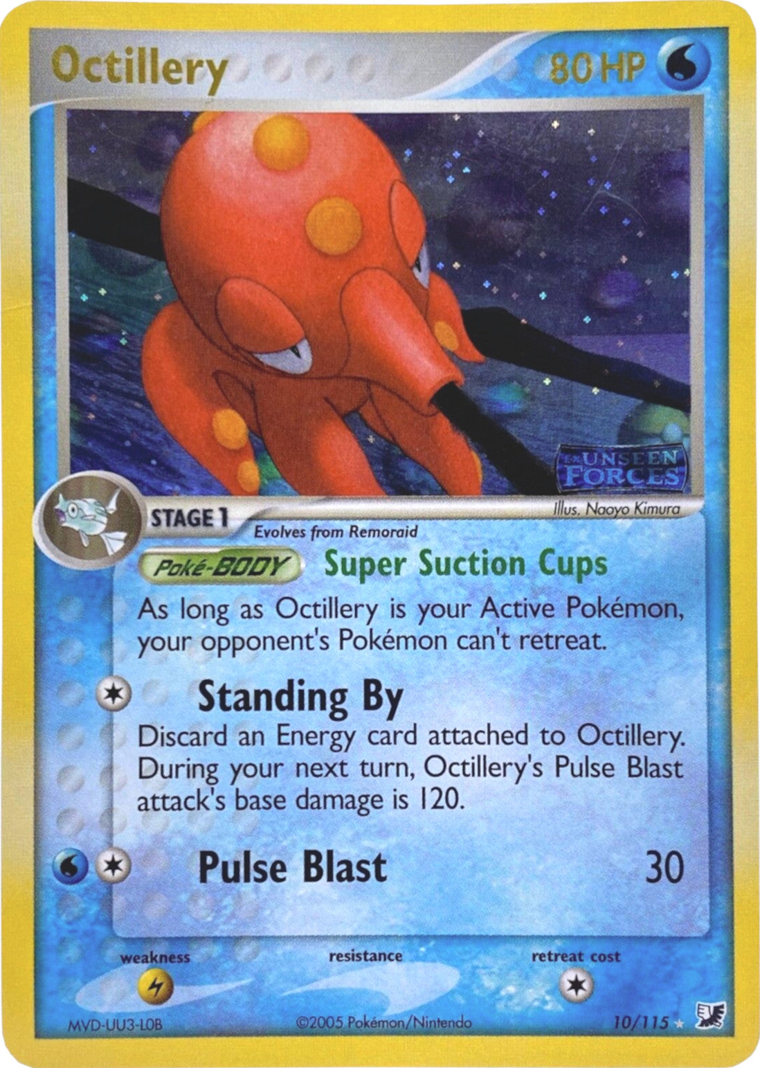 Octillery (10/115) (Stamped) [EX: Unseen Forces] | Cracking-Singles