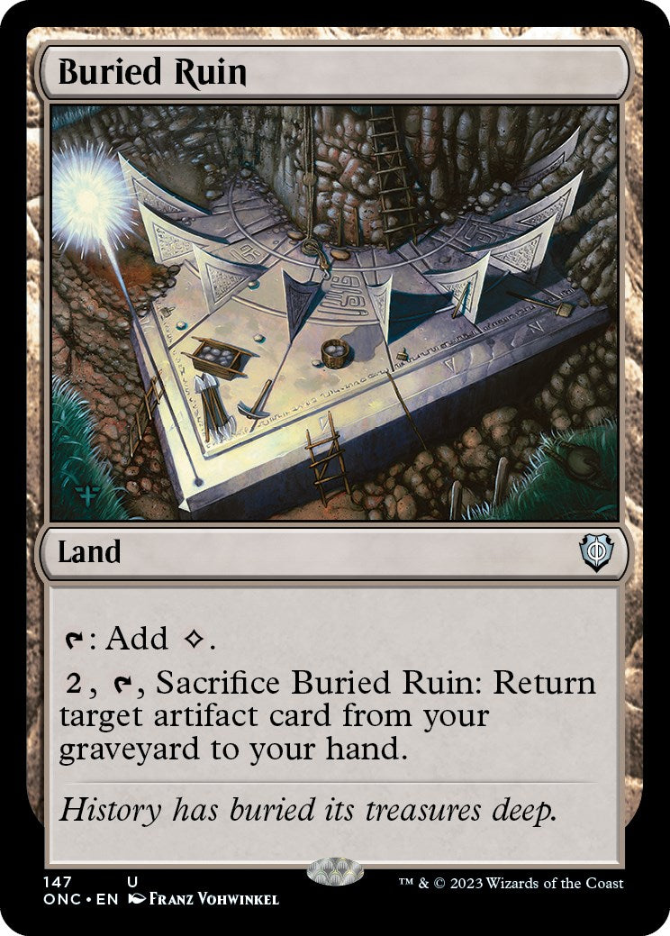 Buried Ruin [Phyrexia: All Will Be One Commander] | Cracking-Singles