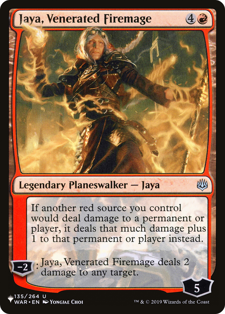 Jaya, Venerated Firemage [The List] | Cracking-Singles