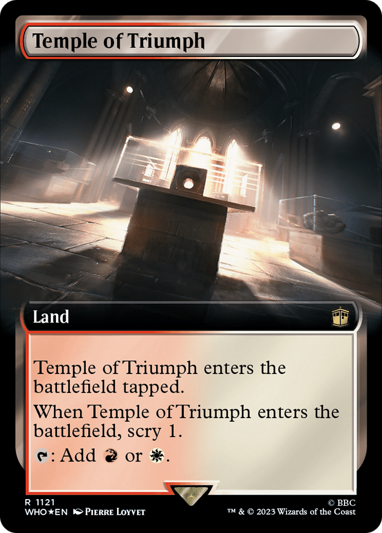 Temple of Triumph (Extended Art) (Surge Foil) [Doctor Who] | Cracking-Singles