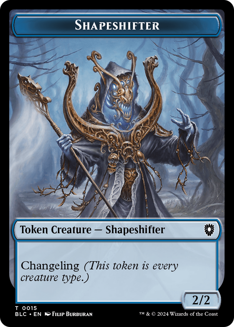 Pest // Shapeshifter Double-Sided Token [Bloomburrow Commander Tokens] | Cracking-Singles