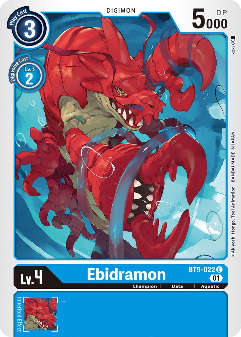 Ebidramon [BT9-022] [X Record] | Cracking-Singles