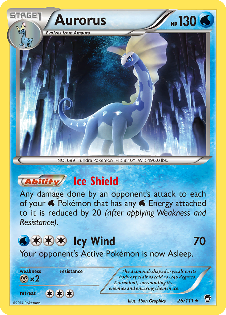 Aurorus (26/111) [XY: Furious Fists] | Cracking-Singles