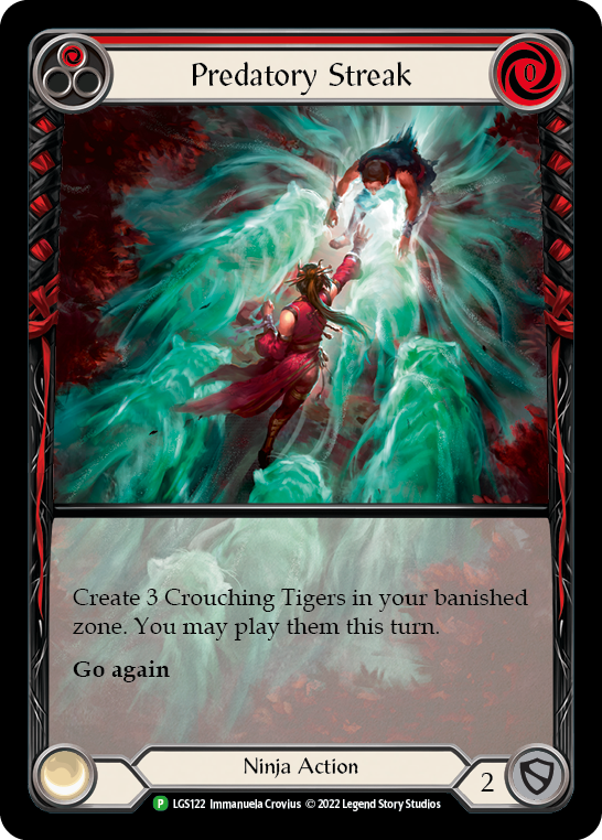 Predatory Streak (Red) [LGS122] (Promo)  Rainbow Foil | Cracking-Singles