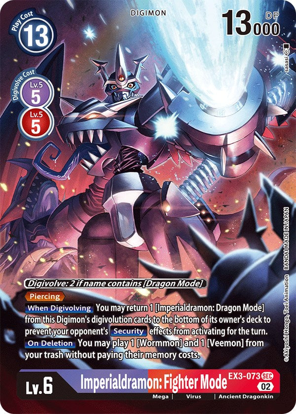 Imperialdramon: Fighter Mode [EX3-073] (Alternate Art) [Draconic Roar] | Cracking-Singles