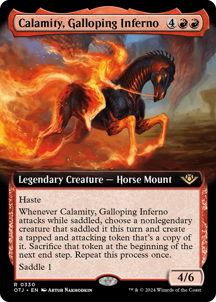 Calamity, Galloping Inferno (Extended Art) [Outlaws of Thunder Junction] | Cracking-Singles