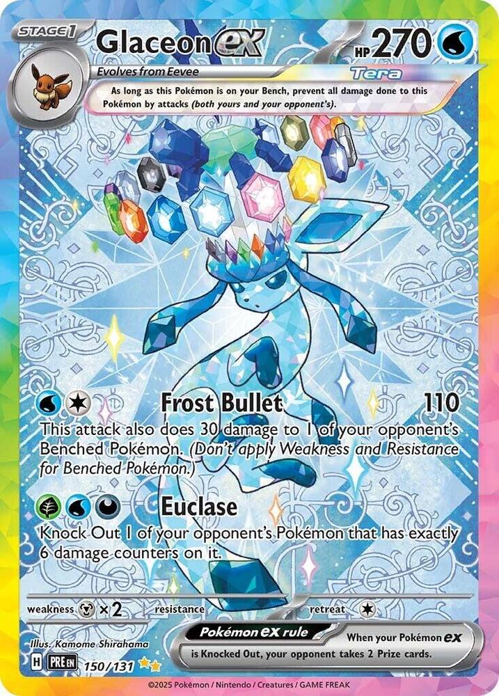 Glaceon ex (150/131) [Scarlet & Violet: Prismatic Evolutions] | Cracking-Singles