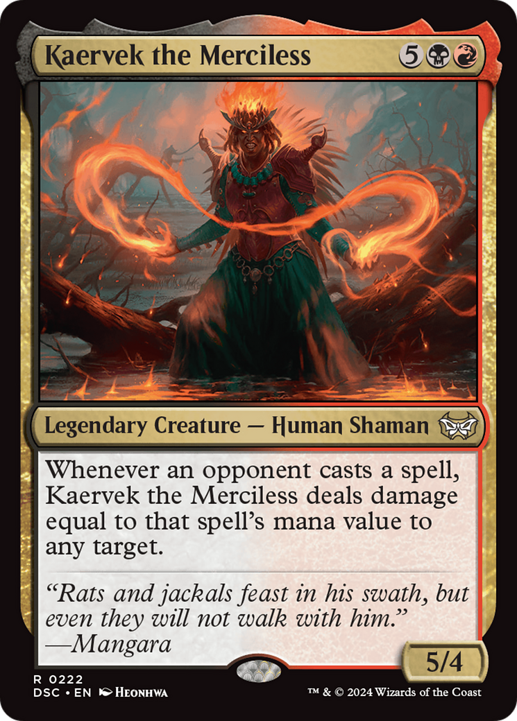 Kaervek the Merciless [Duskmourn: House of Horror Commander] | Cracking-Singles