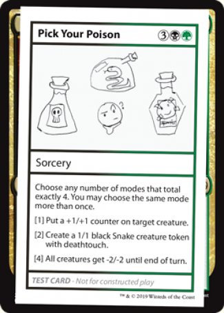 Pick Your Poison (2021 Edition) [Mystery Booster Playtest Cards] | Cracking-Singles