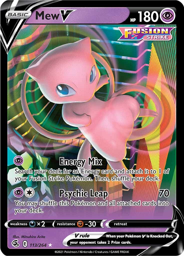 Mew V (113/264) [Sword & Shield: Fusion Strike] | Cracking-Singles