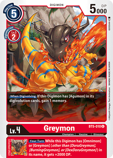 Greymon [BT5-010] [Battle of Omni] | Cracking-Singles