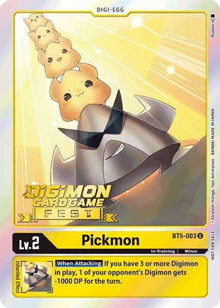 Pickmon [BT5-003] (Digimon Card Game Fest 2022) [Battle of Omni Promos] | Cracking-Singles