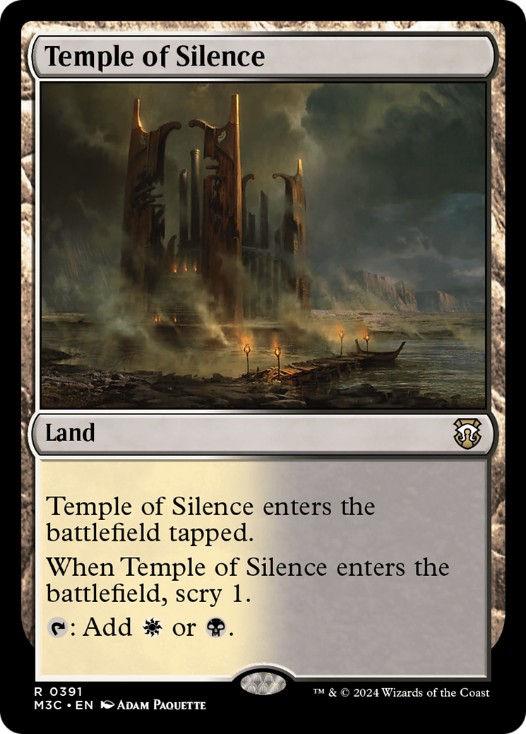 Temple of Silence (Ripple Foil) [Modern Horizons 3 Commander] | Cracking-Singles