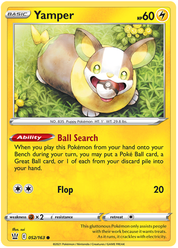 Yamper (052/163) [Sword & Shield: Battle Styles] | Cracking-Singles