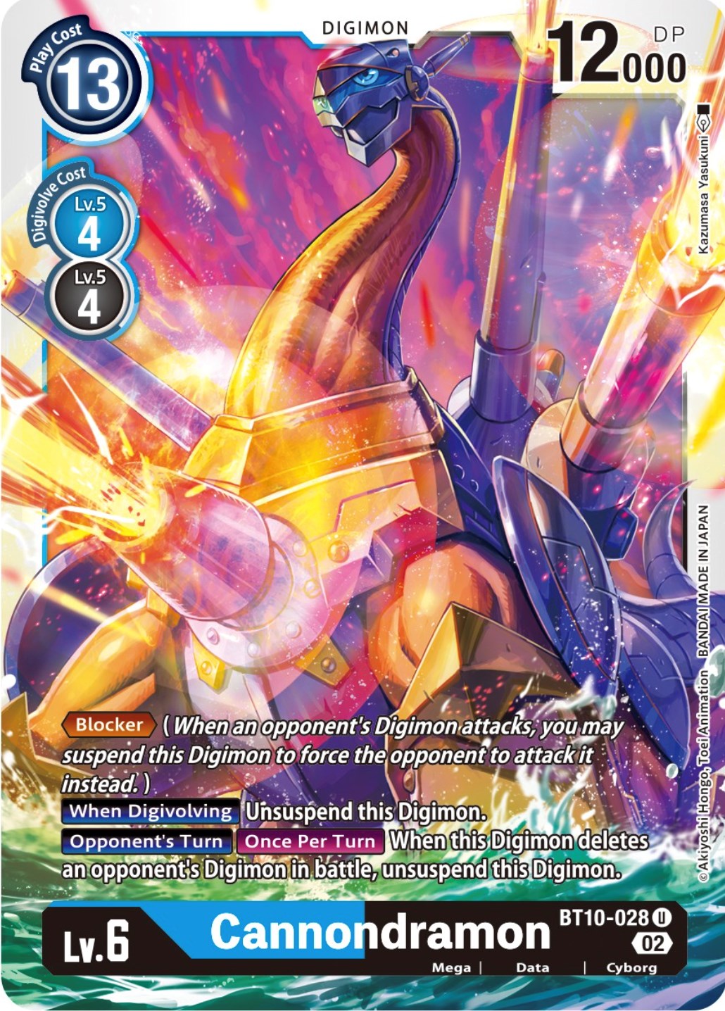 Cannondramon [BT10-028] [Xros Encounter] | Cracking-Singles