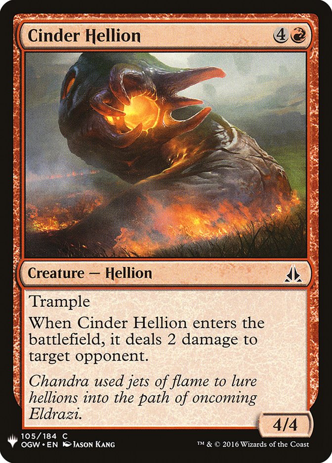 Cinder Hellion [Mystery Booster] | Cracking-Singles