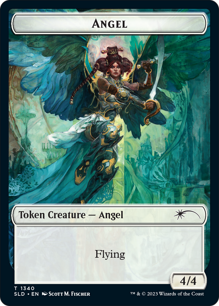 Angel (SLD) // Soldier (GRN) Double-Sided Token [Secret Lair: Angels Tokens] | Cracking-Singles