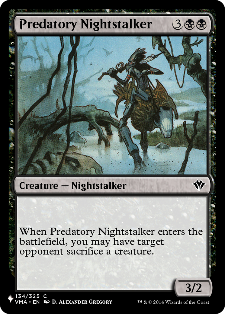 Predatory Nightstalker [The List] | Cracking-Singles