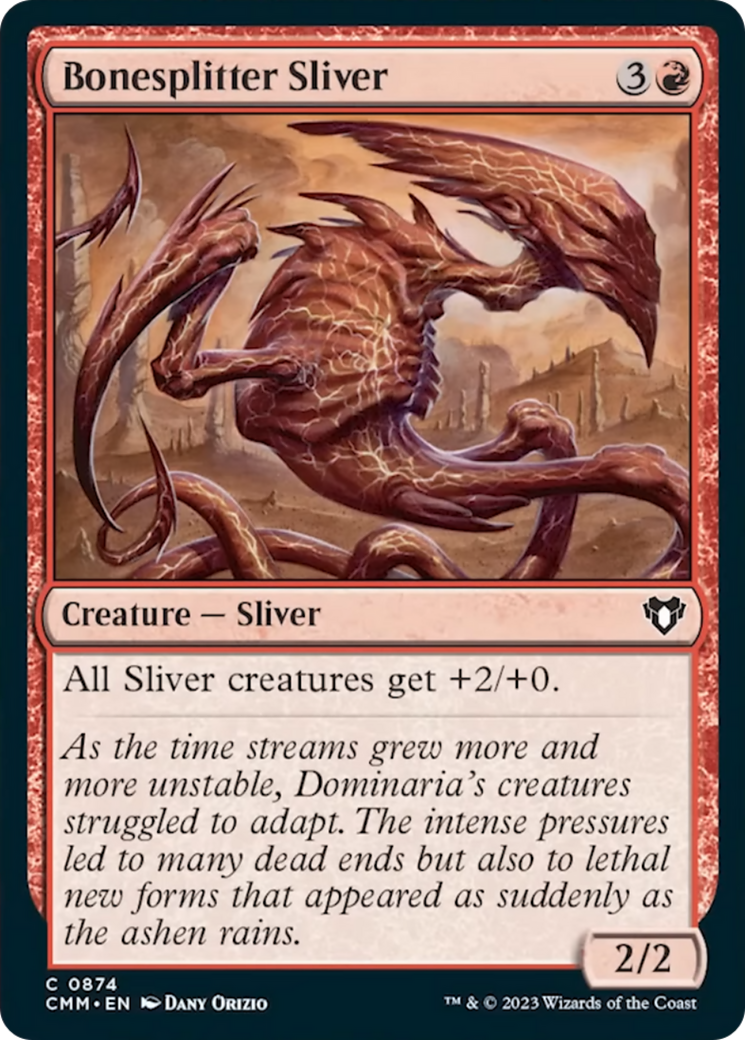 Bonesplitter Sliver [Commander Masters] | Cracking-Singles